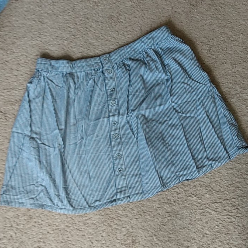 Pinstripe Mini Skirt